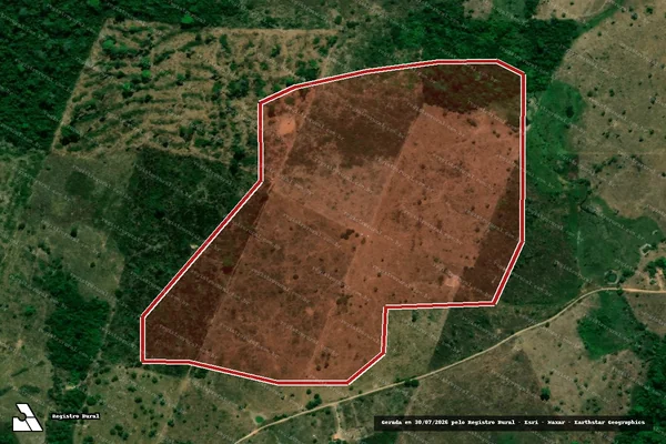 Imagem de satélite de Infração da Flora em Novo Repartimento - PA