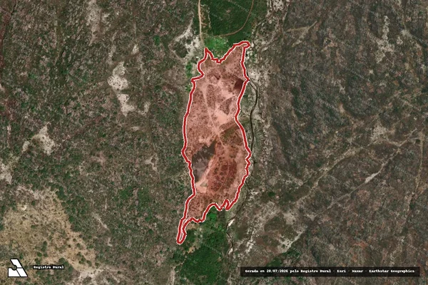 Imagem de satélite de Infração da Flora em Francisco Dumont - MG