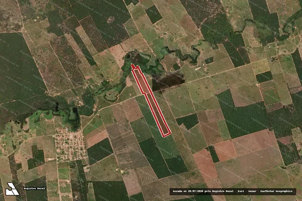 Imagem de satélite de Infração da Flora em Carinhanha - BA