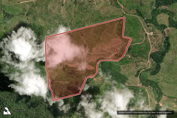 Imagem de satélite de Desmatamento em Uruará - PA