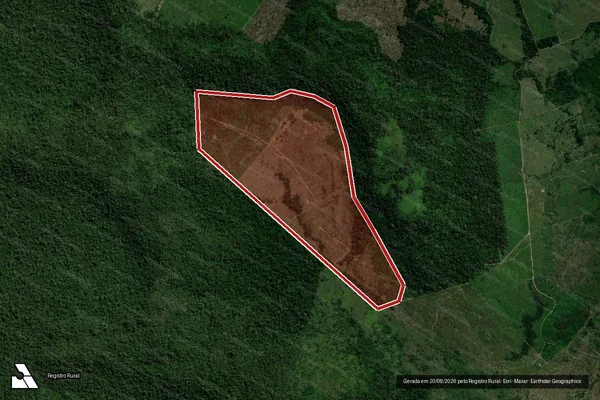 Imagem de satélite de Infração da Flora em Campo Novo de Rondônia - RO