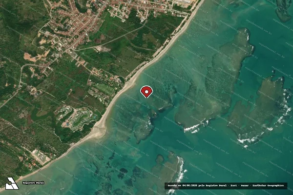 Imagem de satélite — Embargo IBAMA — Infração de pesca(Não Classificada-Móvel) — São Miguel dos Milagres/AL