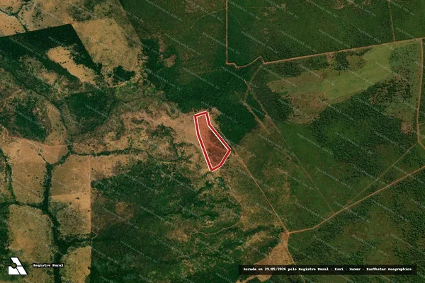 Imagem de satélite de Desmatamento em Alto Boa Vista - MT