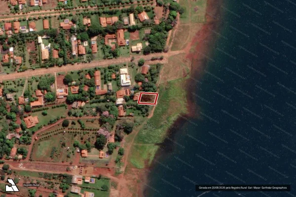 Imagem de satélite — Embargo IBAMA — Infração da Flora - Itumbiara/GO