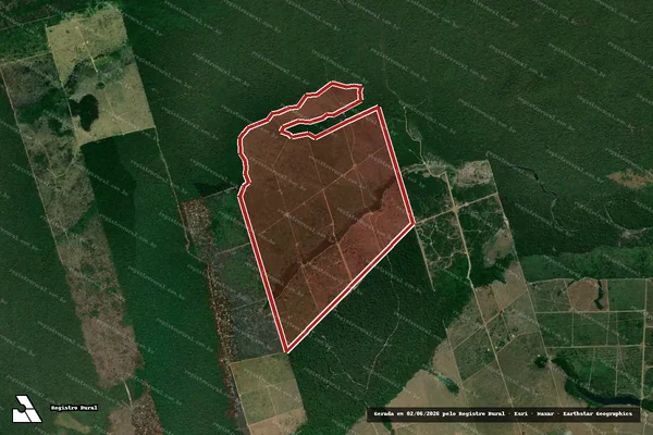 Imagem de satélite de Infração da Flora em Altamira - PA