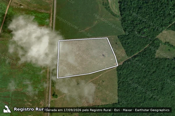 Imagem de satélite — Embargo IBAMA — Infração da Flora - Caracaraí/RR