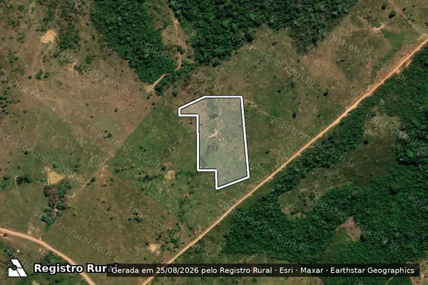 Imagem de satélite de Infração Ambiental em Lábrea - AM
