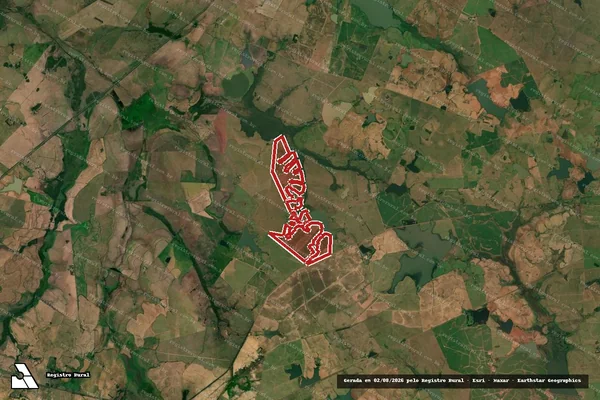 Imagem de satélite — Embargo IBAMA — Infração da Flora — Itaqui/RS