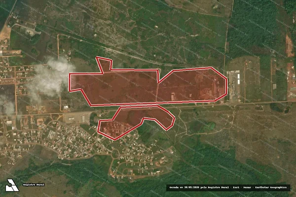 Imagem de satélite de Infração Ambiental em Altamira - PA