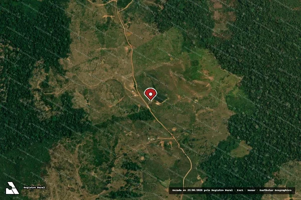 Imagem de satélite — Embargo IBAMA — Infração da Flora - Sena Madureira/AC