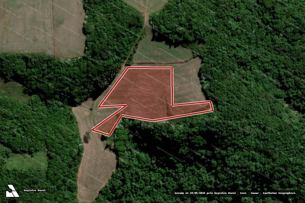 Imagem de satélite de Infração da Flora em Agudo - RS