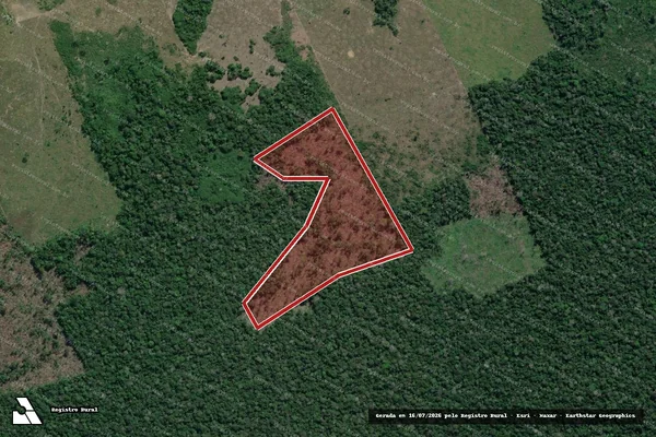 Imagem de satélite de Infração da Flora em Lábrea - AM