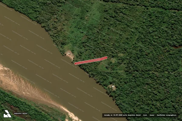 Imagem de satélite de Infração da Flora em Nova Crixás - GO