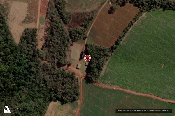 Imagem de satélite de Infração Ambiental em Guarapuava - PR