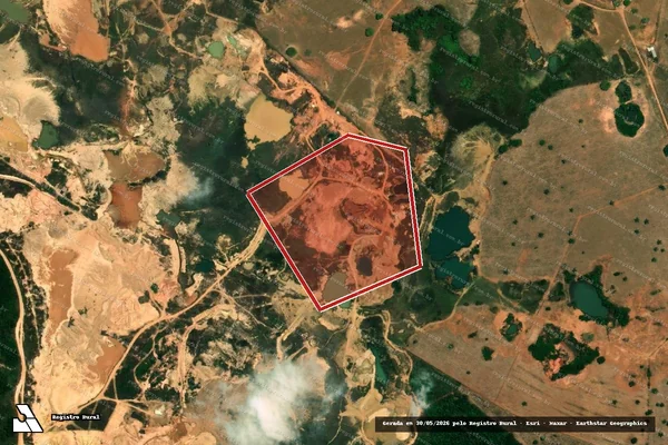 Imagem de satélite — Embargo IBAMA — Infração Ambiental - Cumaru do Norte/PA