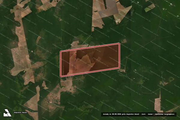 Imagem de satélite — Embargo Ambiental - Brasnorte/MT