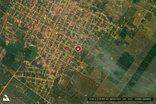 Imagem de satélite de Infração Ambiental em Porto Velho - RO (marcador da localização)
