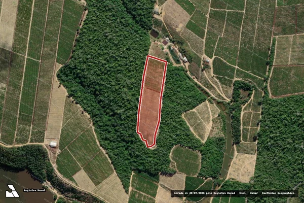Imagem de satélite de Infração Ambiental em Jaguaré - ES
