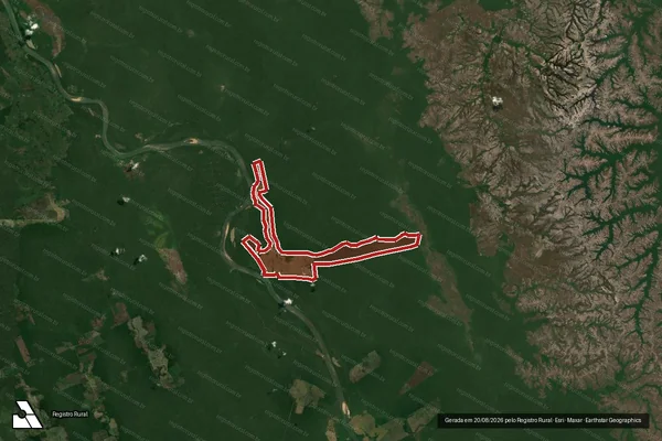 Imagem de satélite de Infração Ambiental em Machadinho D'Oeste - RO