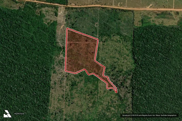 Imagem de satélite de Infração da Flora em Canutama - AM