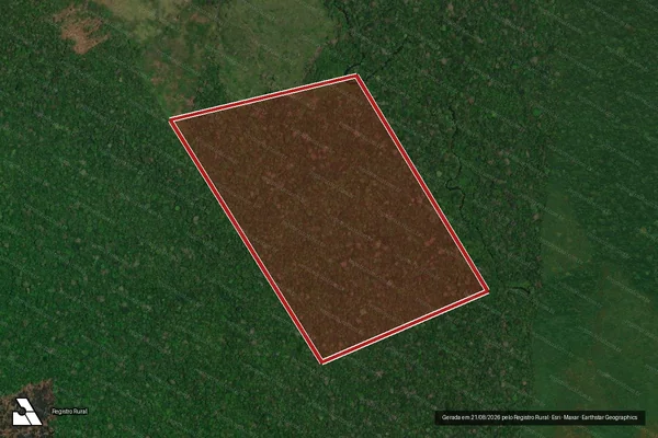 Imagem de satélite de Infração Ambiental em Apuí - AM