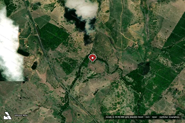 Imagem de satélite — Embargo IBAMA — Infração Ambiental — Arauá/SE