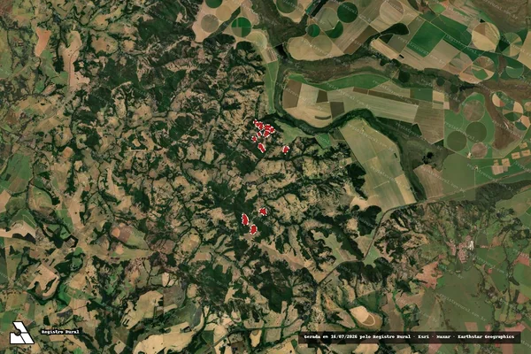 Imagem de satélite de Infração da Flora em Uberaba - MG