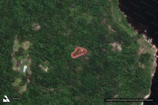 Imagem de satélite de Infração Ambiental em Florianópolis - SC
