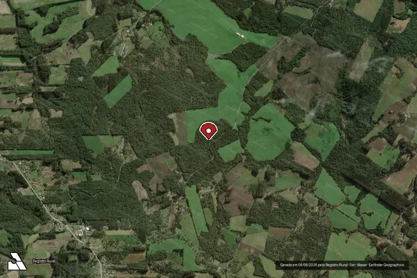 Imagem de satélite — Embargo IBAMA — Desmatamento - Itaiópolis/SC