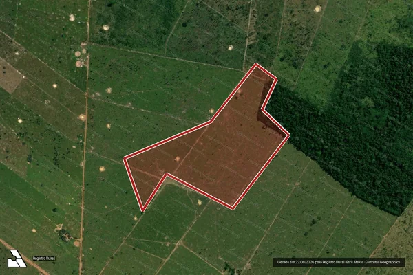 Imagem de satélite de Infração da Flora em Porto Velho - RO