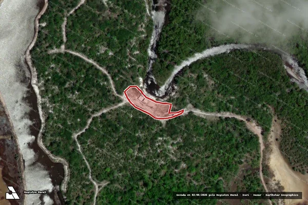 Imagem de satélite — Embargo IBAMA — Infração da Flora — Indiaroba/SE