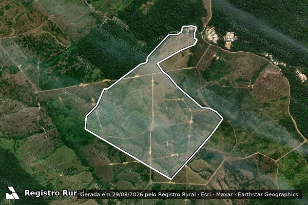 Imagem de satélite de Infração Ambiental em Itaituba - PA