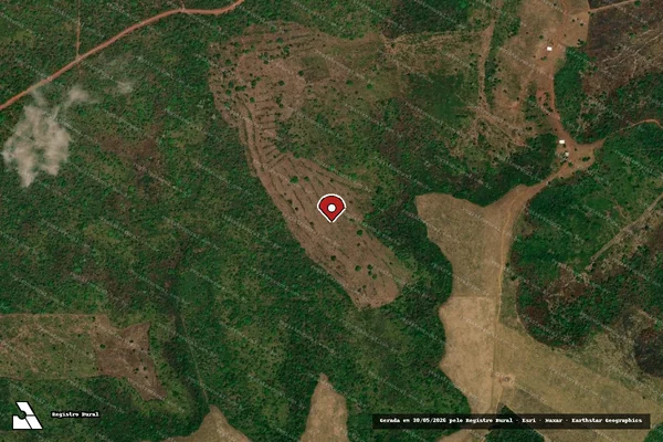 Imagem de satélite — Embargo IBAMA — Infração da Flora — Mirador/MA