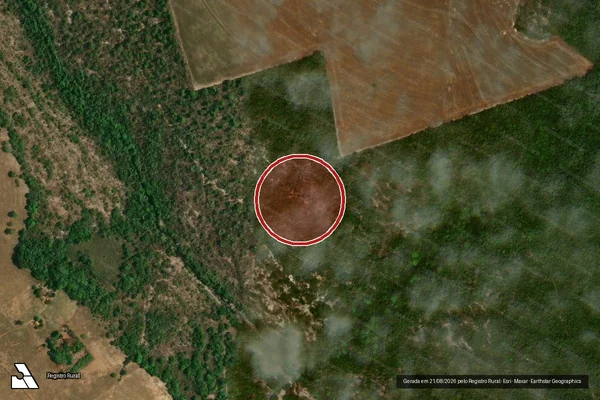 Imagem de satélite — Embargo Ambiental - Caiapônia/GO