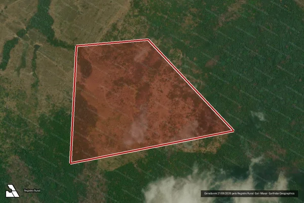 Imagem de satélite de Infração Ambiental em Cotriguaçu - MT