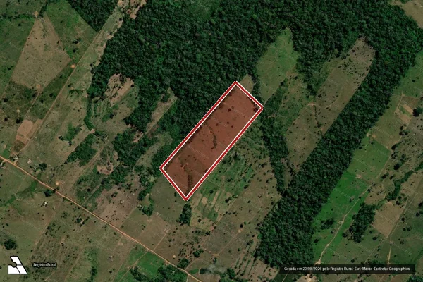 Imagem de satélite — Embargo IBAMA — Infração da Flora - Porto Acre/AC