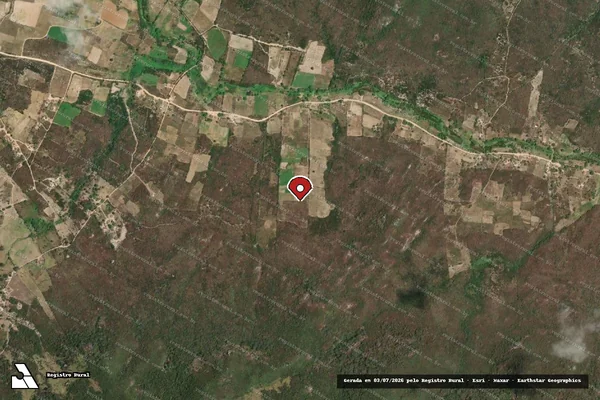 Imagem de satélite — Embargo IBAMA — Infração da Flora — Pesqueira/PE