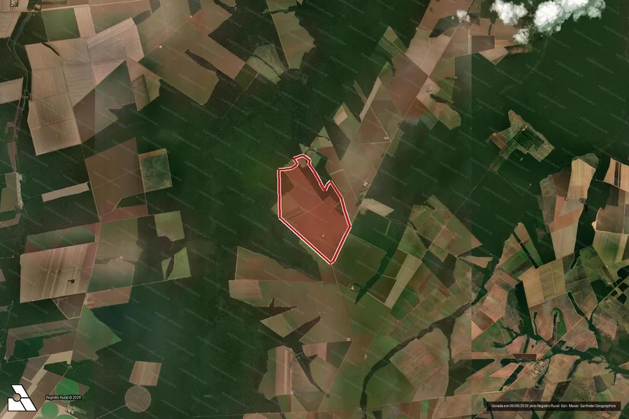 Imagem aérea do item A