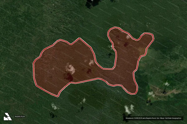 Imagem de satélite de Infração Ambiental em Uruará - PA