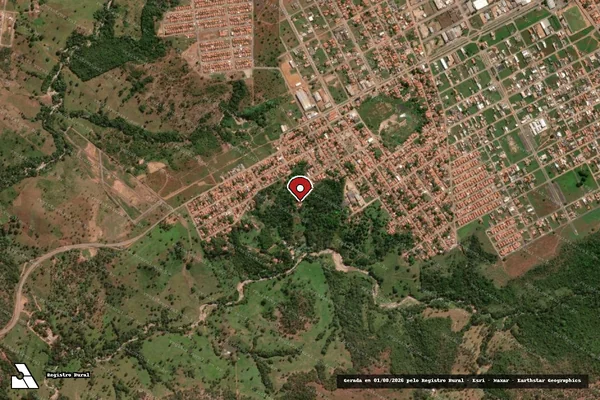 Imagem de satélite — Embargo IBAMA — Infração da Flora — Paraíso do Tocantins/TO