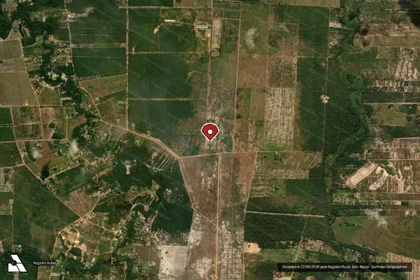 Imagem de satélite — Embargo IBAMA — Infração da Flora - Vilhena/RO