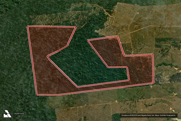Imagem de satélite de Infração da Flora em Porto Velho - RO