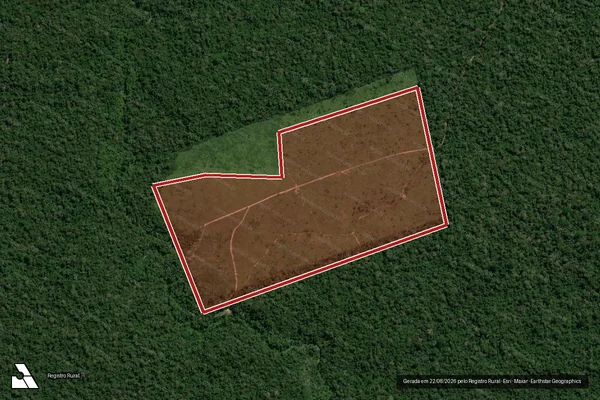 Imagem de satélite de Infração Ambiental em Uruará - PA