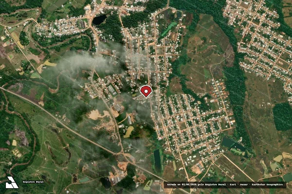 Imagem de satélite — Embargo IBAMA — Infração da Flora - Cruzeiro do Sul/AC