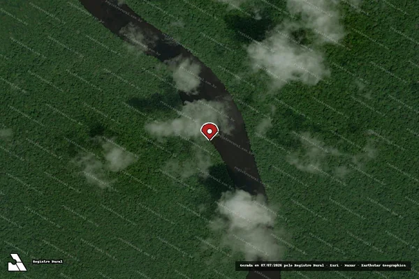 Imagem de satélite — Embargo IBAMA — Infração de Licenciamento(Não Classificada-Móvel) — Santa Isabel do Rio Negro/AM