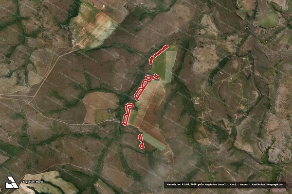 Imagem de satélite de Infração da Flora em Rio Sono - TO