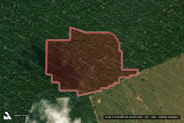Imagem de satélite — Embargo Ambiental - Nova Mamoré/RO