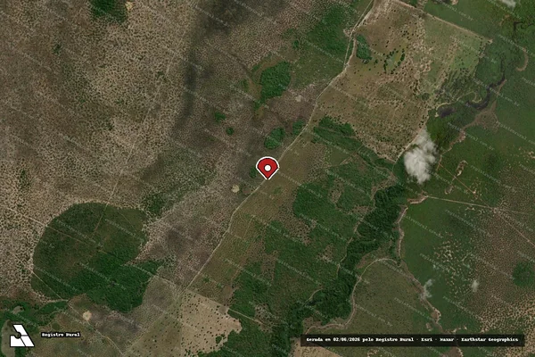 Imagem de satélite — Embargo IBAMA — Infração da Flora — Cocalinho/MT