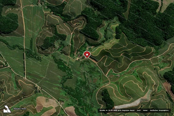 Imagem de satélite de Infração Ambiental em Ipojuca - PE (marcador da localização)