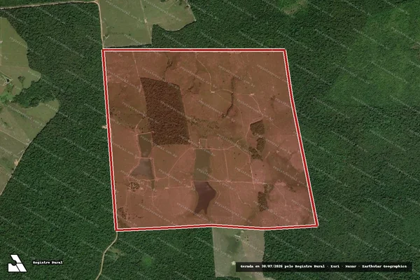 Imagem de satélite de Infração Ambiental em Cantá - RR